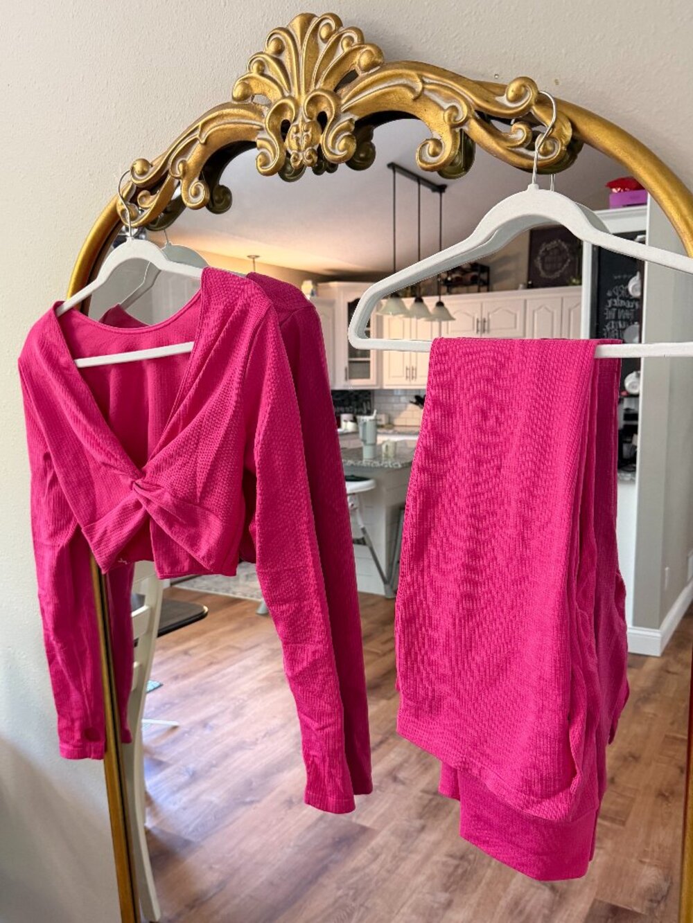 JoyLab Target Pink 2-Piece Flare Leg Matching Set | Estimated M
